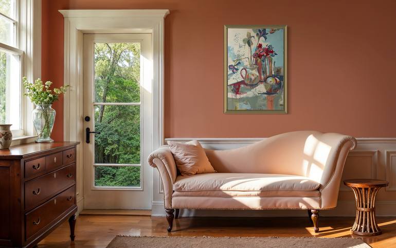 Original Abstract Still Life Painting by Nancy Bossert