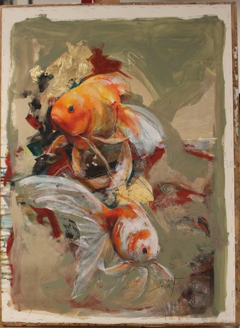 Original Fish Painting by Nancy Bossert