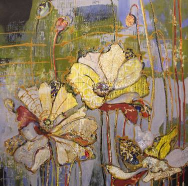 Original Expressionism Floral Paintings by Nancy Bossert