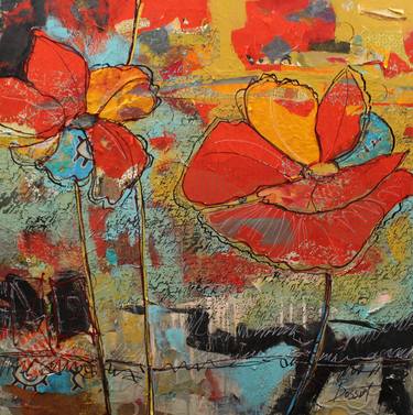 Original Floral Paintings by Nancy Bossert