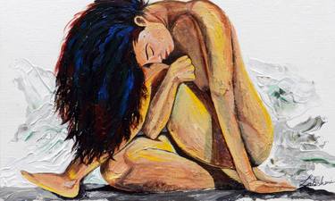 Original Figurative Nude Paintings by lakshmi prakash