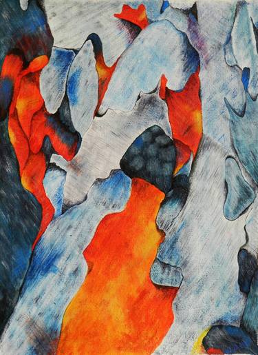 Original Abstract Expressionism Abstract Paintings by lakshmi prakash