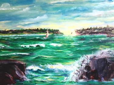 Original Impressionism Seascape Paintings by Bill Scherbak