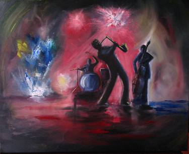 Original Abstract Expressionism Music Paintings by Bill Scherbak