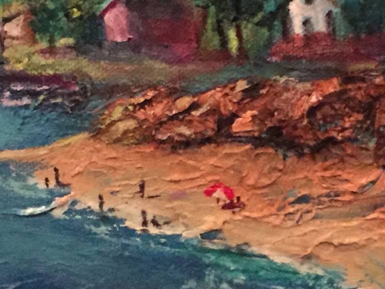 Original Beach Painting by Bill Scherbak