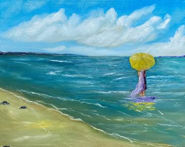Original Expressionism Beach Paintings by Bill Scherbak