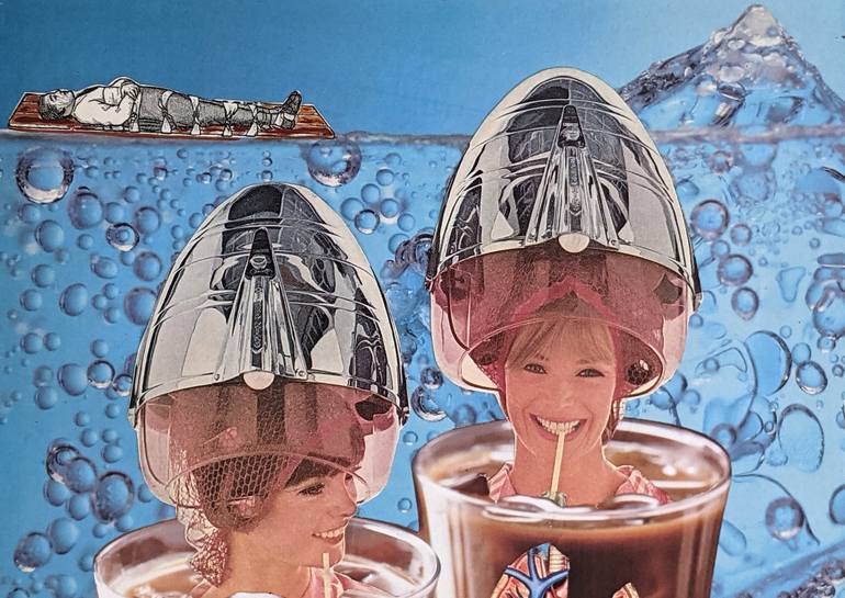 Original Dada Food & Drink Collage by Elizabeth Criss