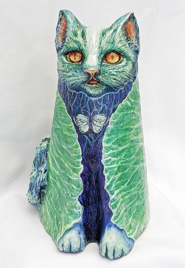 Print of Cats Sculpture by Elizabeth Criss