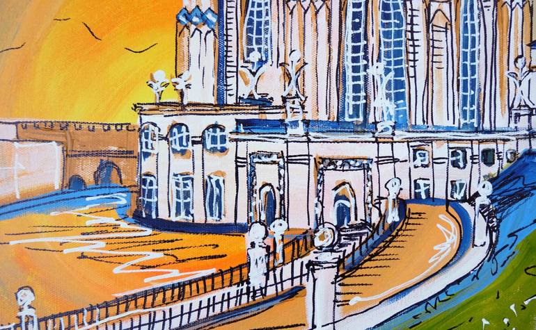 Original Architecture Painting by Laura Hol