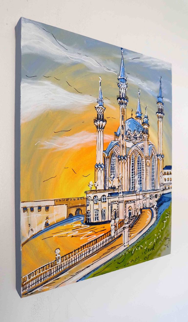 Original Architecture Painting by Laura Hol