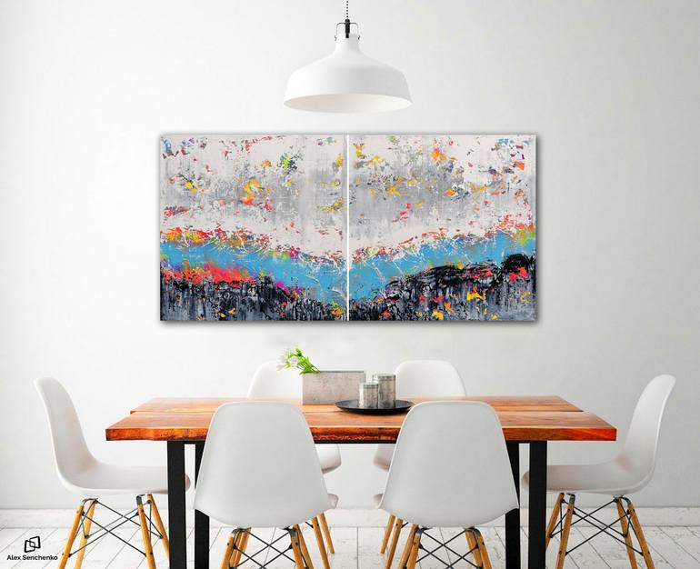 Original Abstract Expressionism Abstract Painting by Alex Senchenko