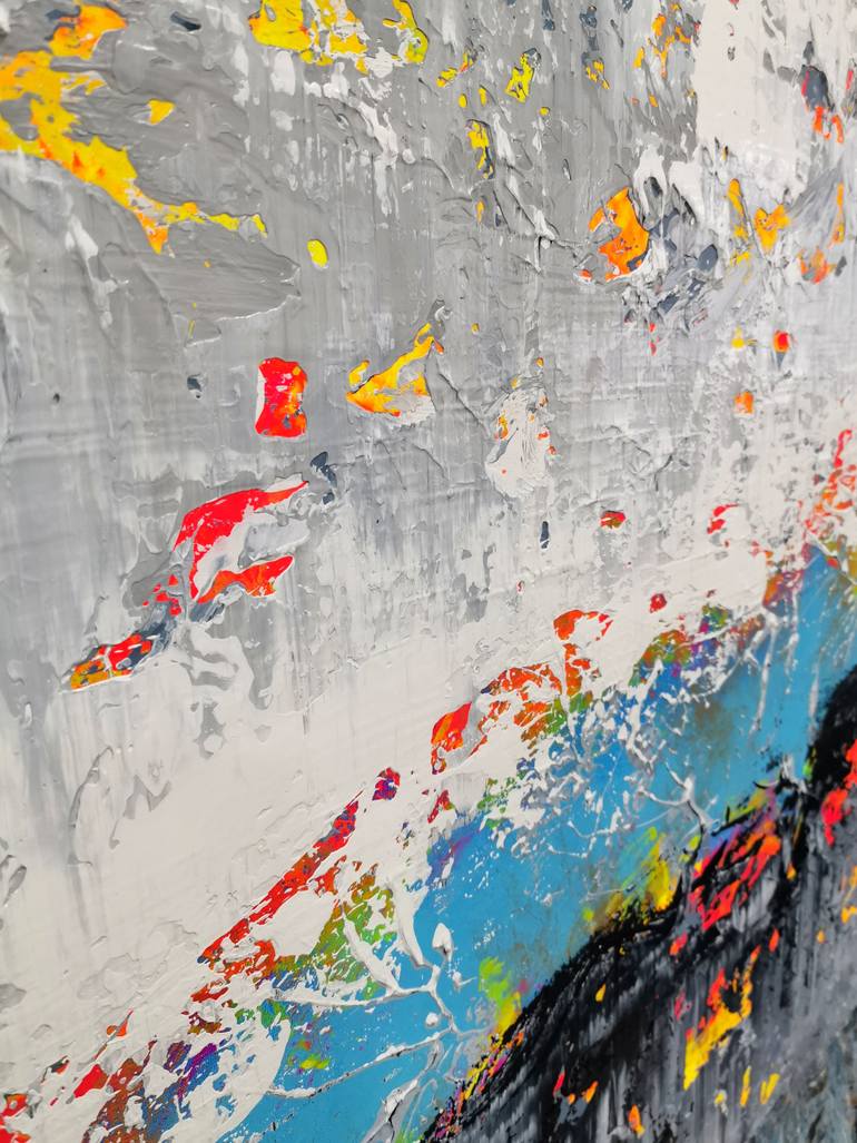 Original Abstract Expressionism Abstract Painting by Alex Senchenko