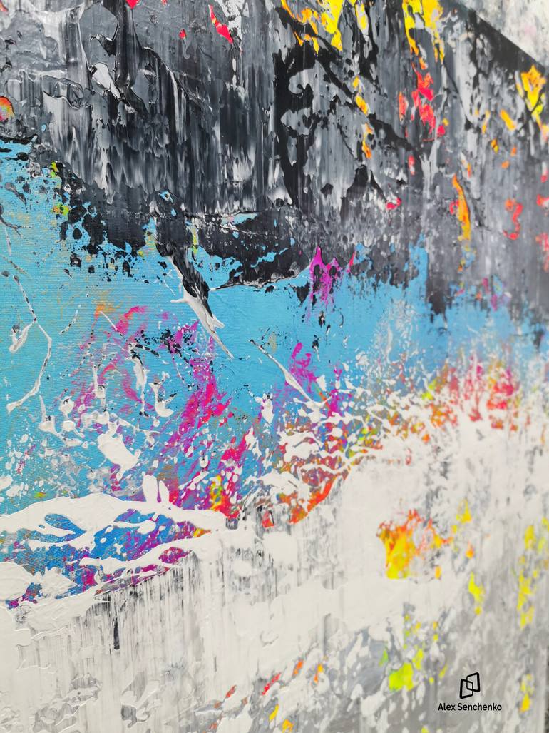 Original Abstract Expressionism Abstract Painting by Alex Senchenko
