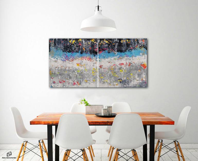 Original Abstract Expressionism Abstract Painting by Alex Senchenko