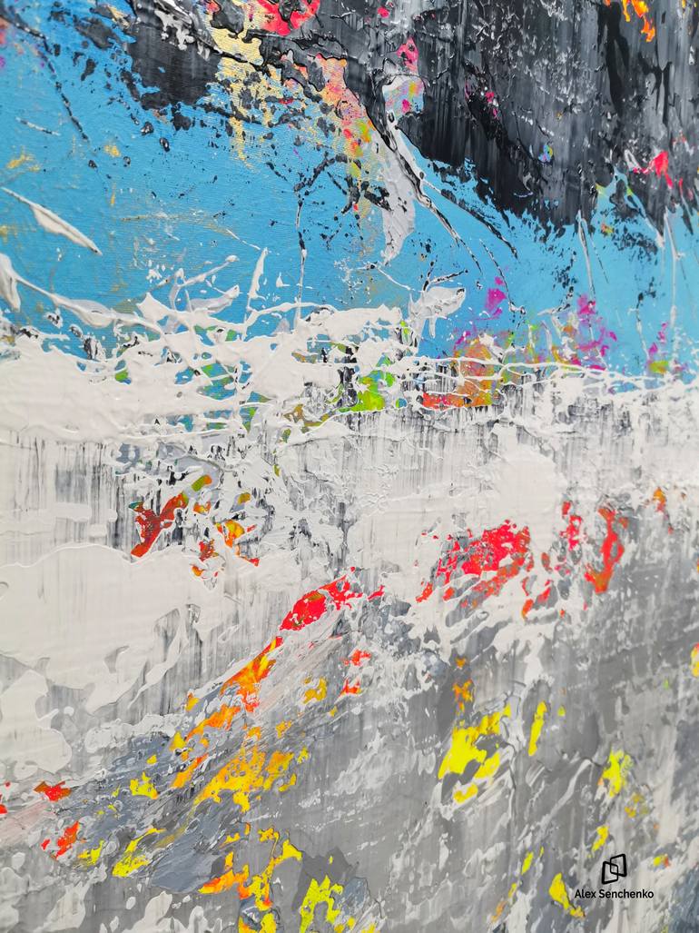 Original Abstract Expressionism Abstract Painting by Alex Senchenko