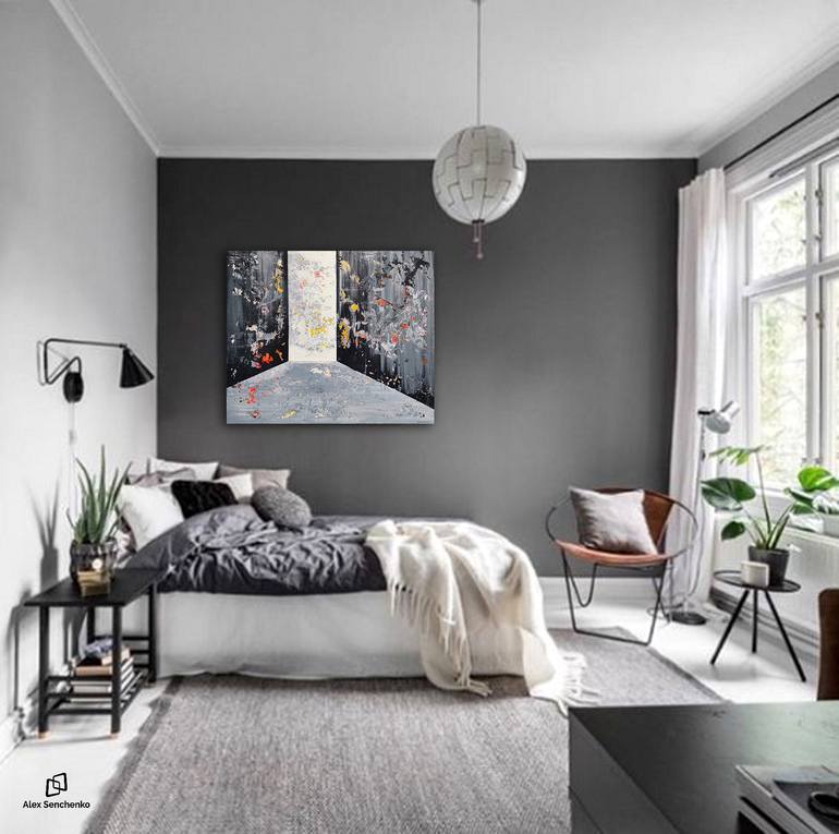 Original Abstract Expressionism Abstract Painting by Alex Senchenko