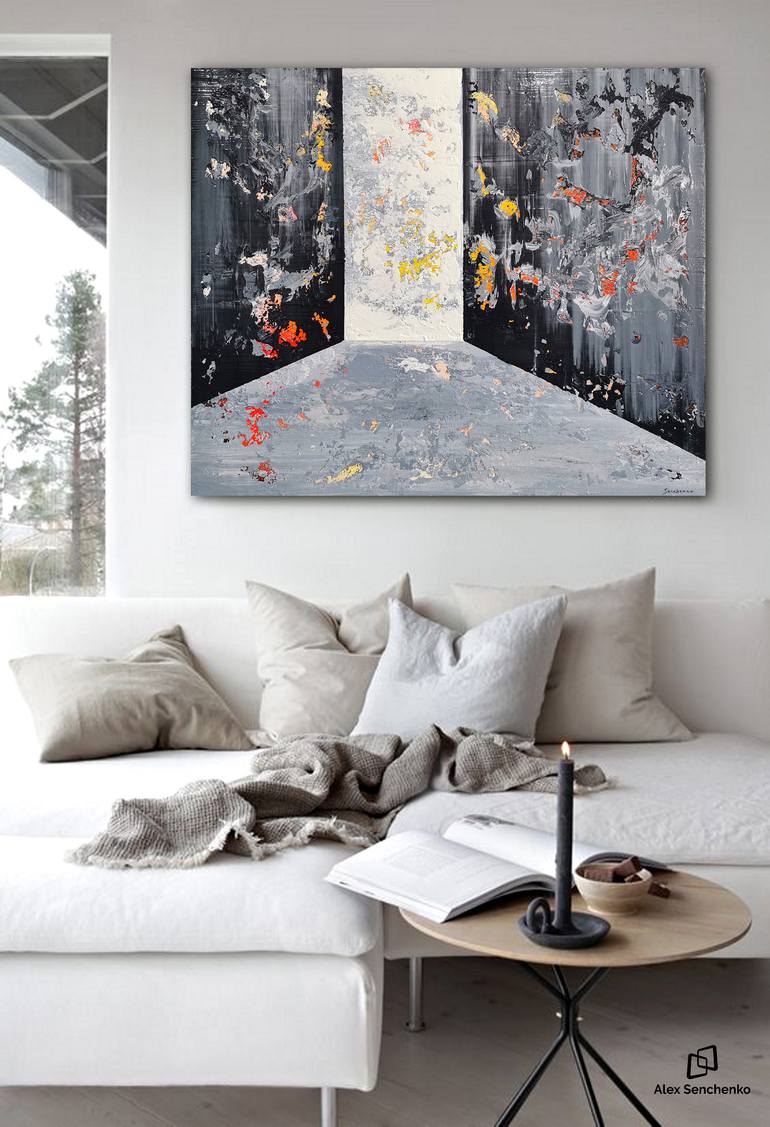 Original Abstract Expressionism Abstract Painting by Alex Senchenko