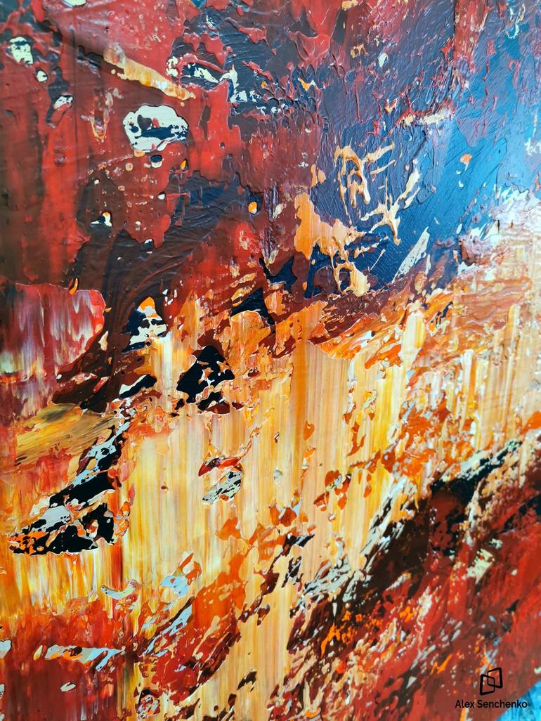 Original Abstract Expressionism Abstract Painting by Alex Senchenko