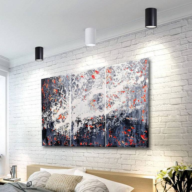 Original Abstract Expressionism Abstract Painting by Alex Senchenko