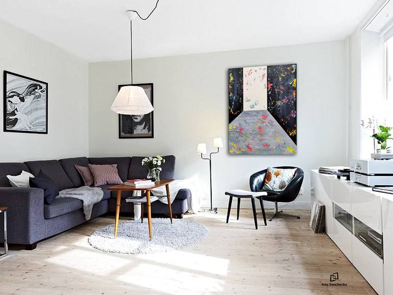 Original Abstract Expressionism Abstract Painting by Alex Senchenko