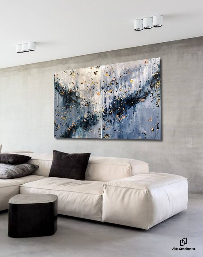 Original Abstract Expressionism Abstract Painting by Alex Senchenko