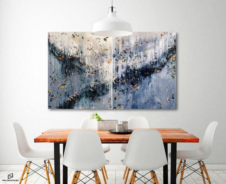 Original Abstract Expressionism Abstract Painting by Alex Senchenko