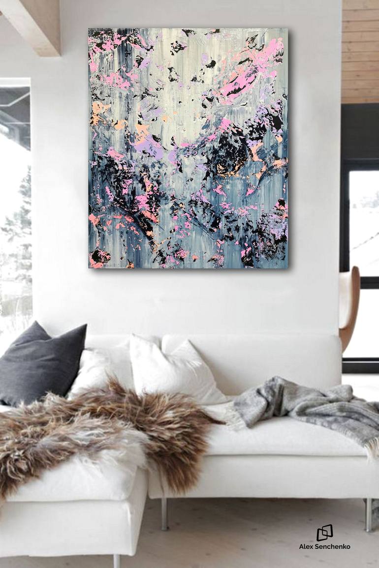 Original Abstract Expressionism Abstract Painting by Alex Senchenko