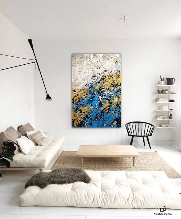 Original Abstract Expressionism Abstract Painting by Alex Senchenko