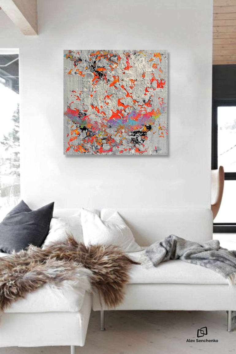 Original Abstract Expressionism Abstract Painting by Alex Senchenko