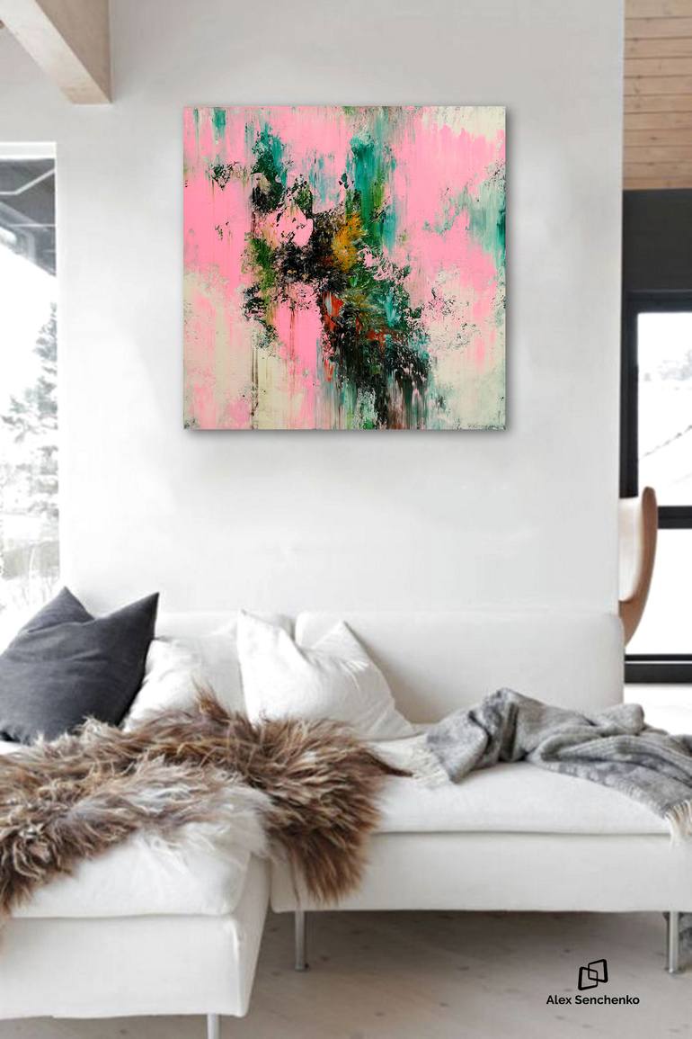 Original Abstract Expressionism Abstract Painting by Alex Senchenko