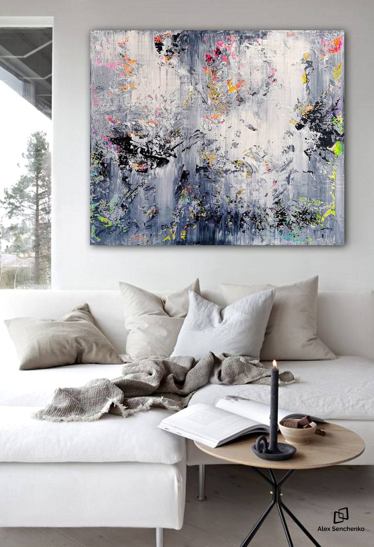 Original Abstract Expressionism Abstract Painting by Alex Senchenko