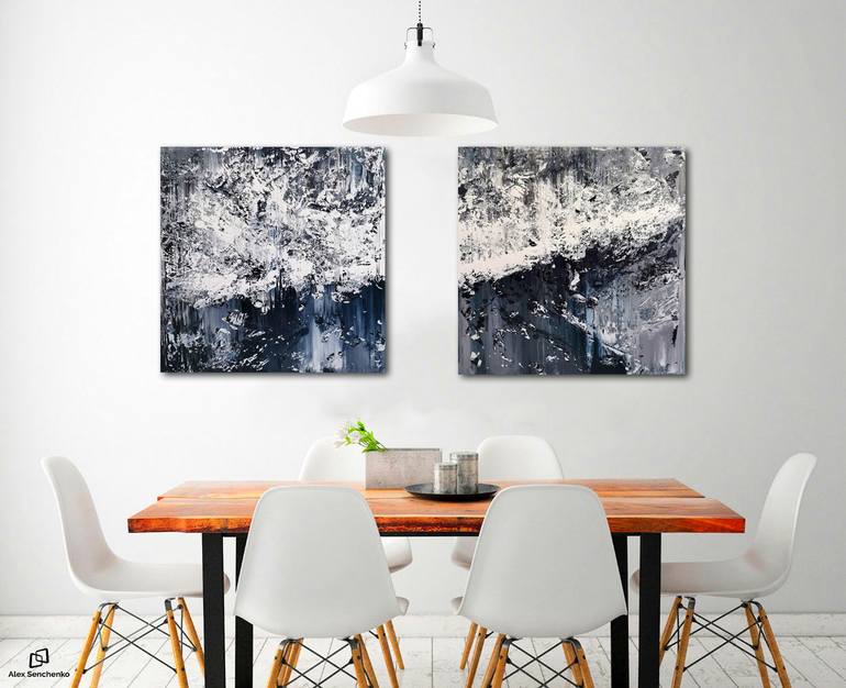 Original Abstract Expressionism Abstract Painting by Alex Senchenko