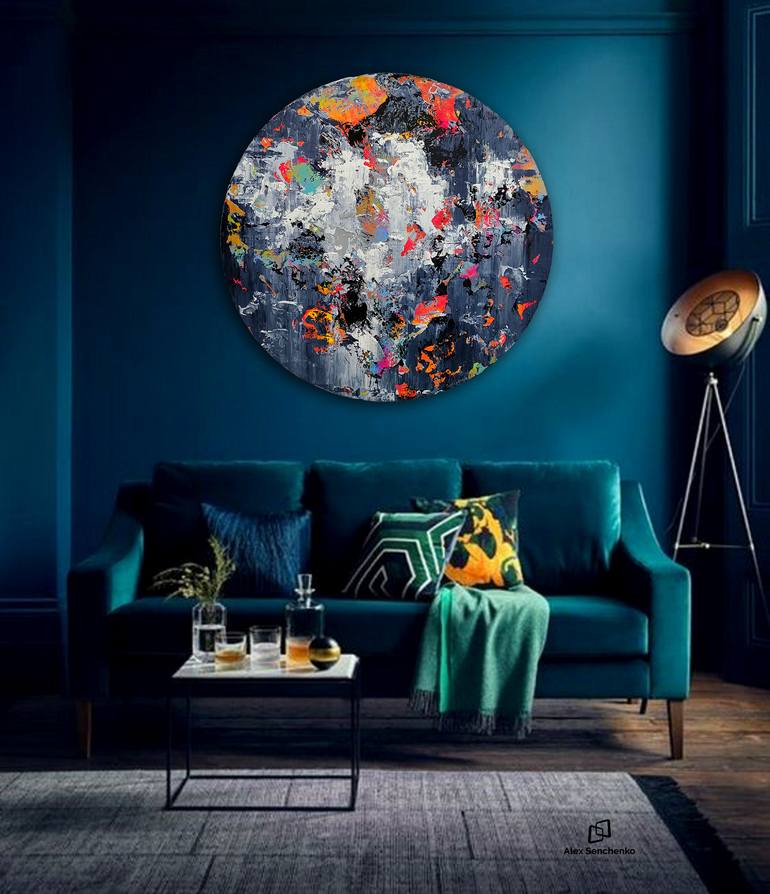 Original Abstract Expressionism Abstract Painting by Alex Senchenko