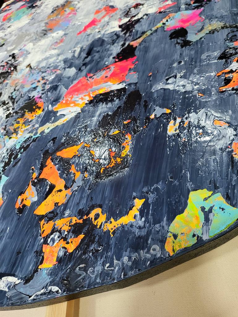 Original Abstract Expressionism Abstract Painting by Alex Senchenko