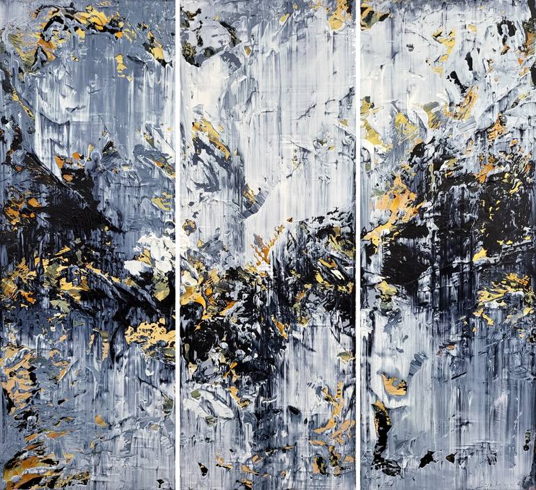 Original Abstract Expressionism Abstract Painting by Alex Senchenko