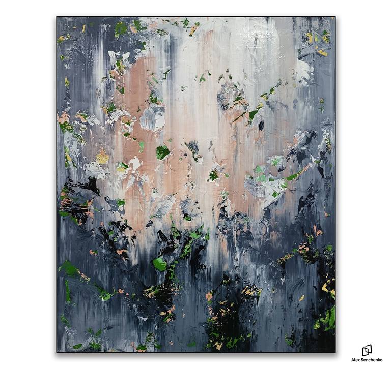 Original Abstract Expressionism Abstract Painting by Alex Senchenko