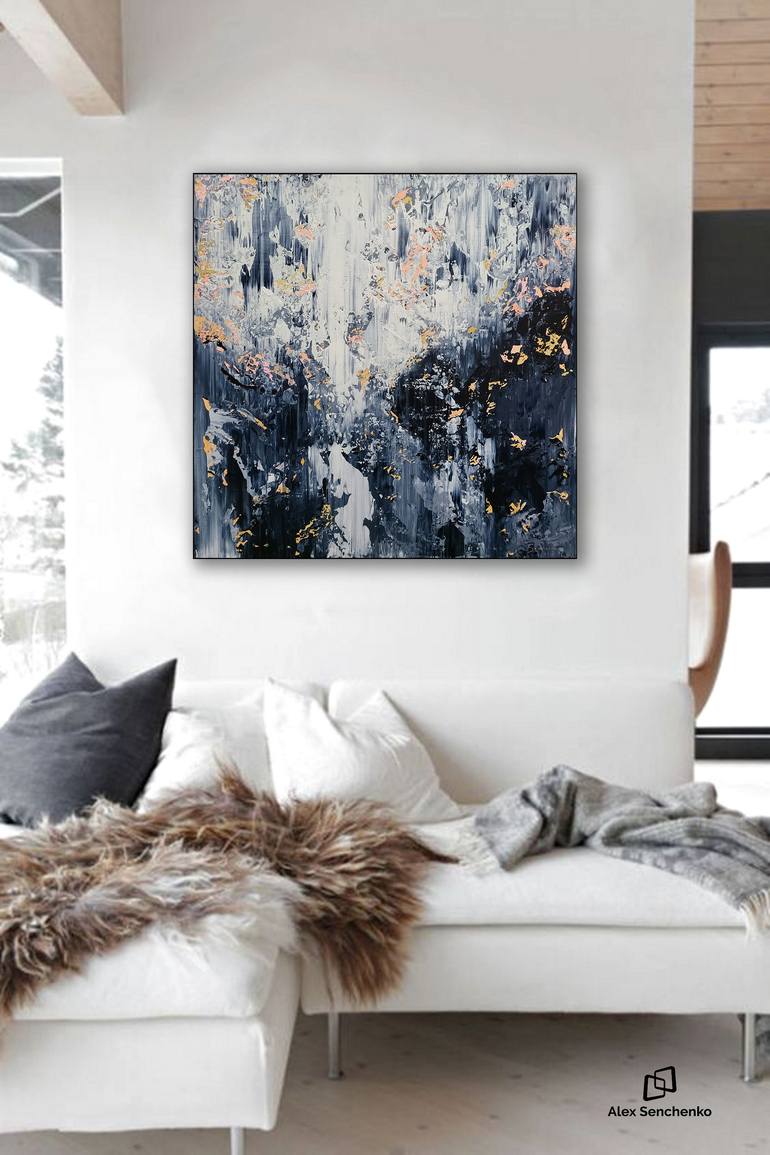 Original Abstract Expressionism Abstract Painting by Alex Senchenko