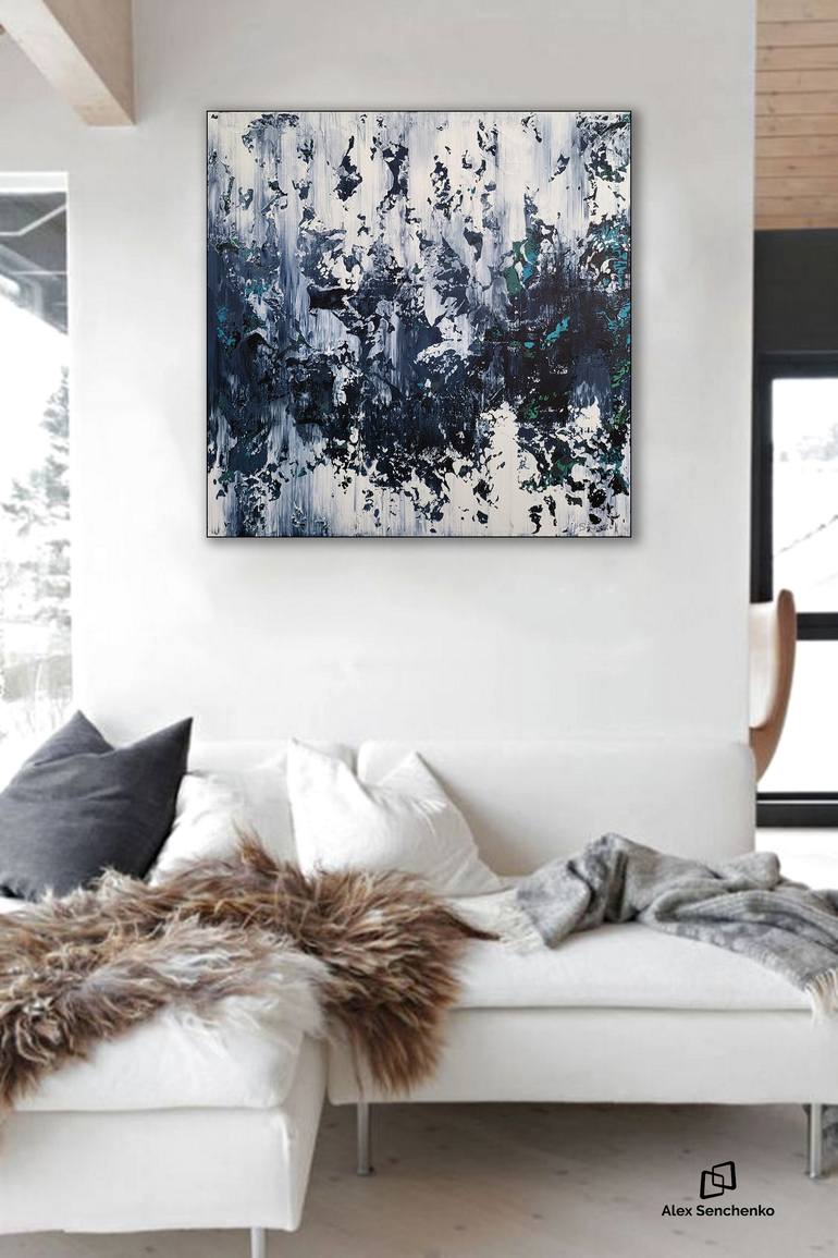 Original Abstract Expressionism Abstract Painting by Alex Senchenko