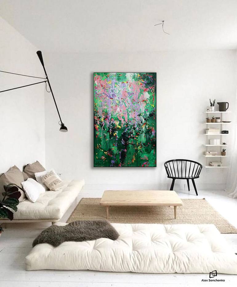 Original Abstract Expressionism Abstract Painting by Alex Senchenko