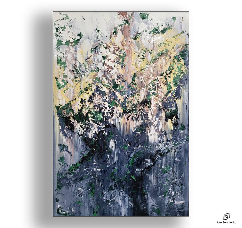 Original Abstract Expressionism Abstract Painting by Alex Senchenko