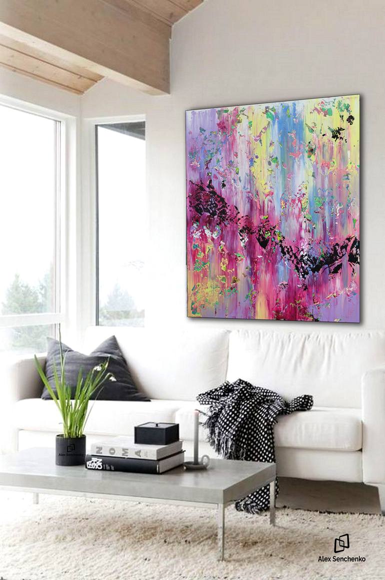 Original Abstract Expressionism Abstract Painting by Alex Senchenko