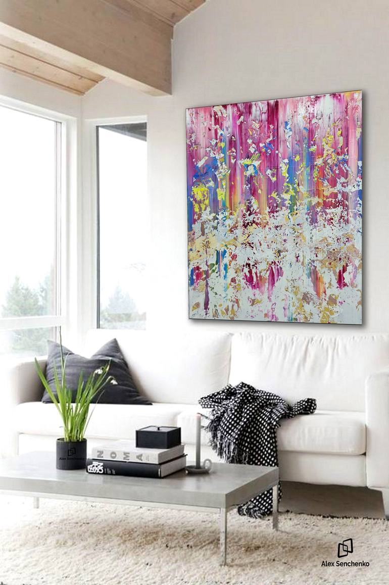 Original Abstract Expressionism Abstract Painting by Alex Senchenko