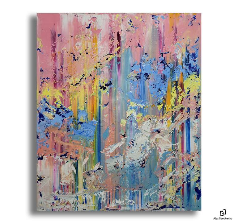Original Abstract Expressionism Abstract Painting by Alex Senchenko