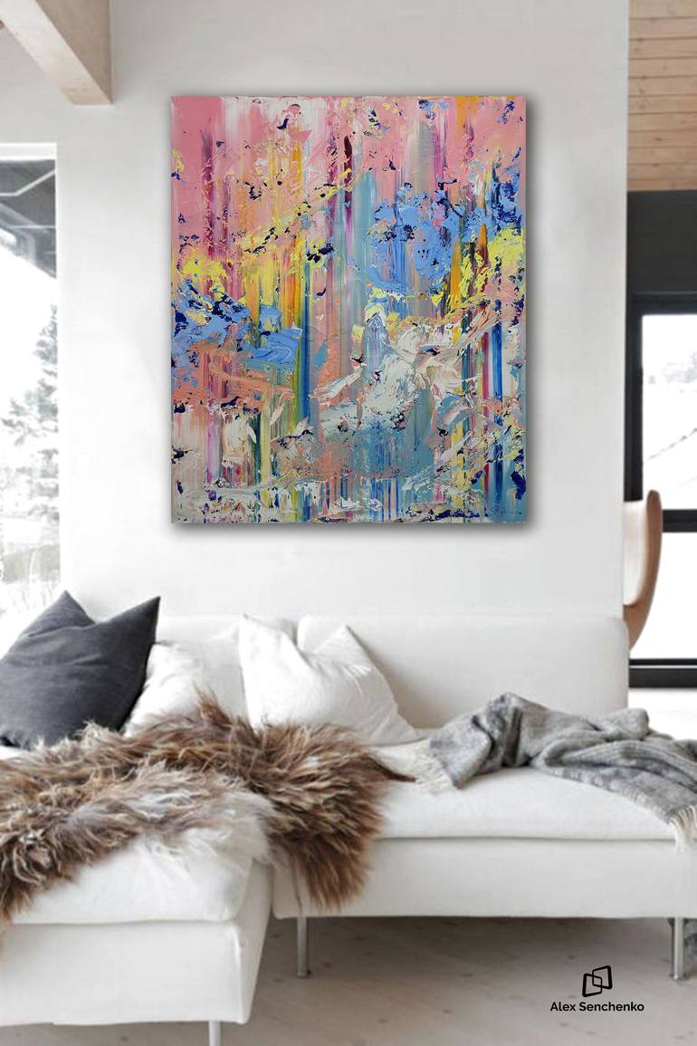 Original Abstract Expressionism Abstract Painting by Alex Senchenko