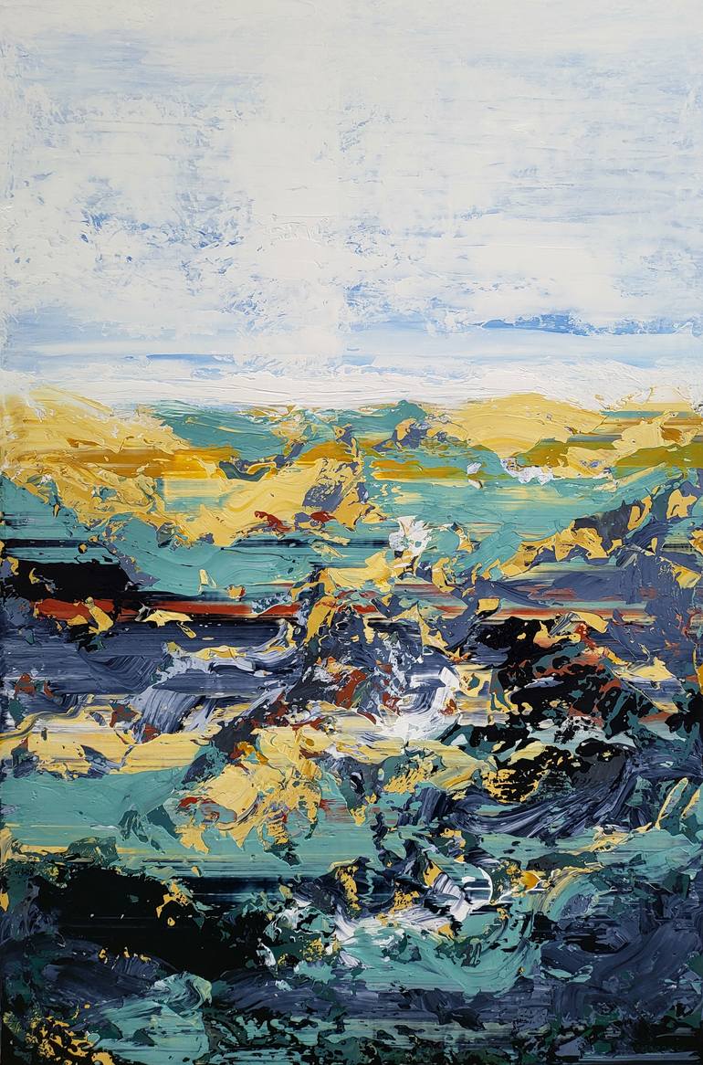 Original Abstract Expressionism Abstract Painting by Alex Senchenko