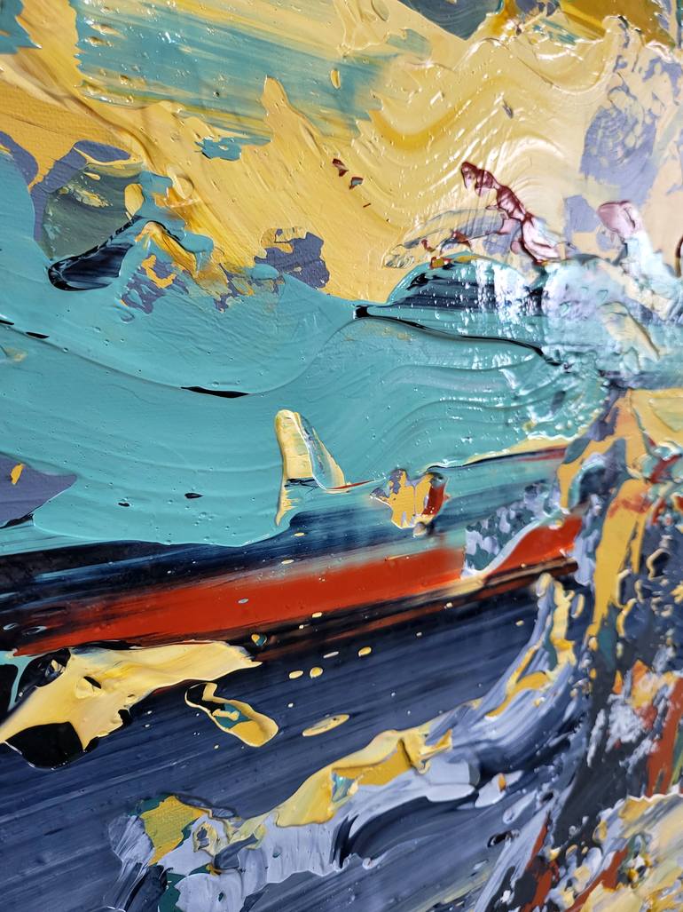 Original Abstract Expressionism Abstract Painting by Alex Senchenko