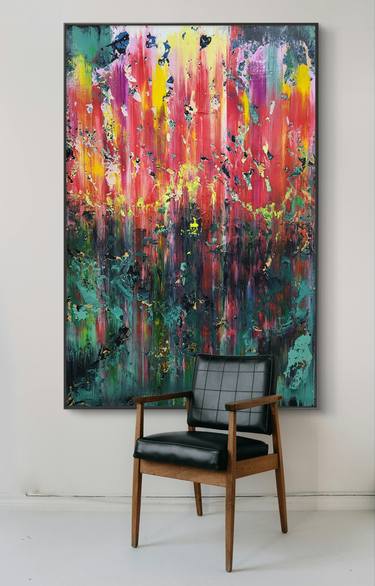 Original Abstract Expressionism Abstract Painting by Alex Senchenko
