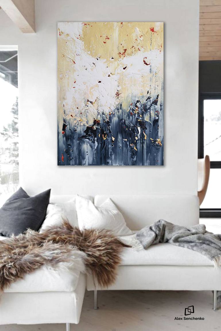 Original Abstract Expressionism Abstract Painting by Alex Senchenko