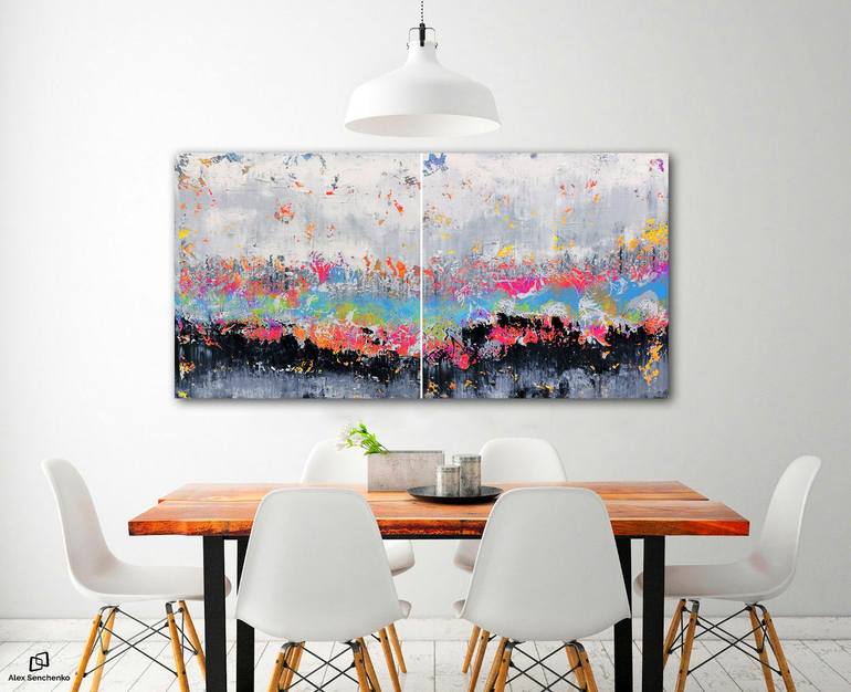 Original Abstract Expressionism Abstract Painting by Alex Senchenko