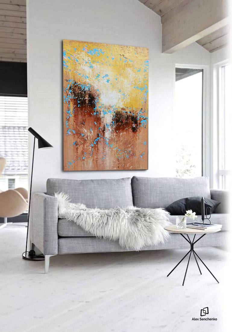 Original Abstract Expressionism Abstract Painting by Alex Senchenko